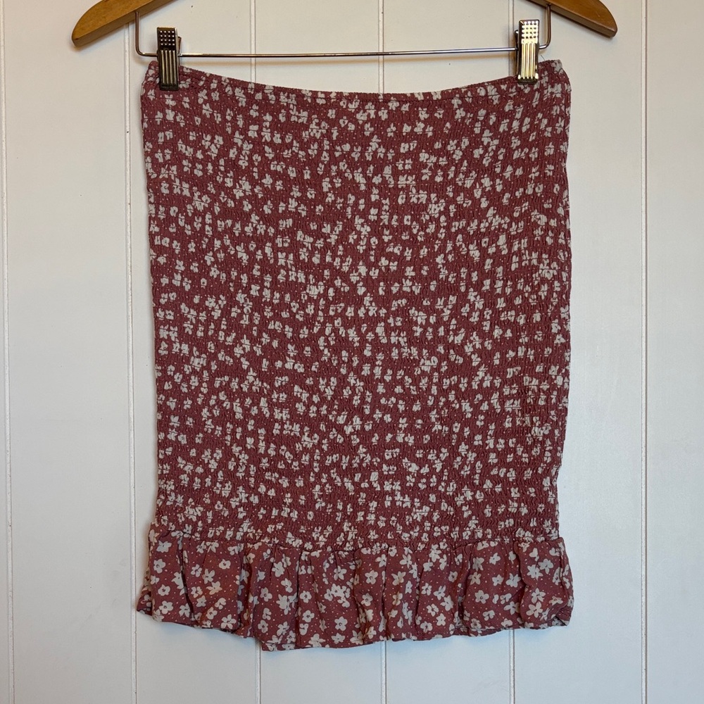 Poppies & Roses Scrunch skirt! Size xl